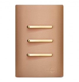 Conjunto Triplo 1 Simples + 2 Paralelo 4x2 - Novara Ouro Rose Gold